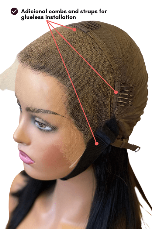 Transparent T-Part Lace Super Double Drawn Wig 13x4inch Full Frontal Lace 16
