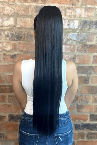 30inch Straight Synthetic Drawstring Ponytail