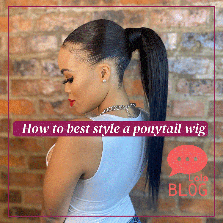 how to style a ponytail wig
