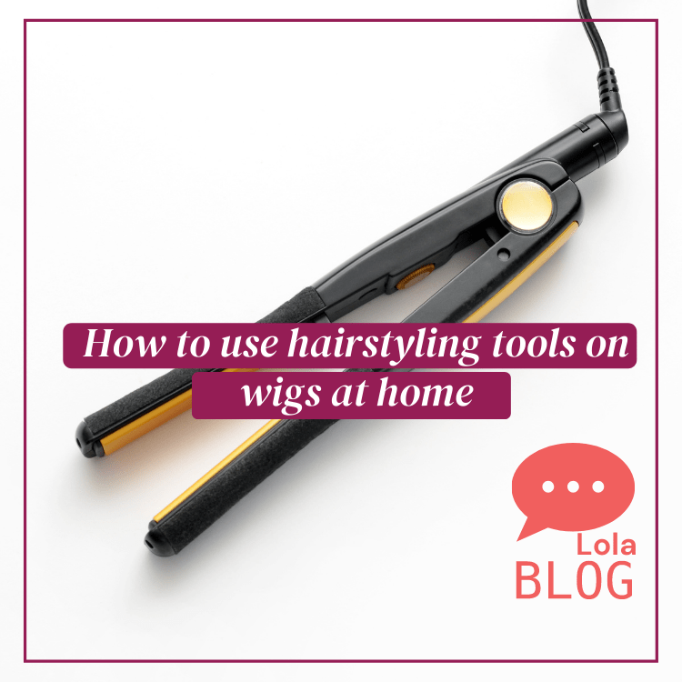 How to use hairstyling tools on wigs at home