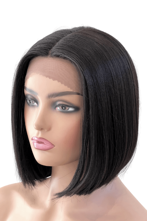 10Inch Straight Bob Lace Front Synthetic Glueless Wig - Lolasilk