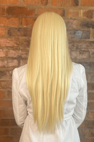 Combo: 28inch Fringe 1B + 26inch Straight Lace Front Blonde