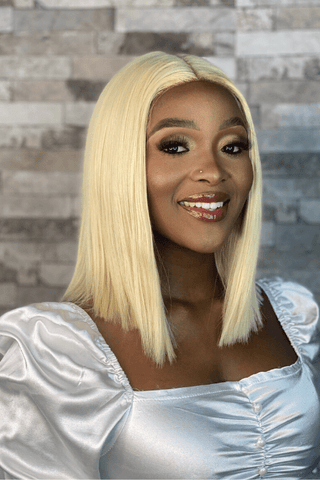 Blonde synthetic wig best sale