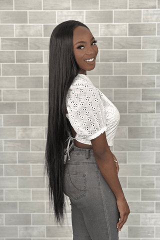 Straight synthetic lace front wigs cheap