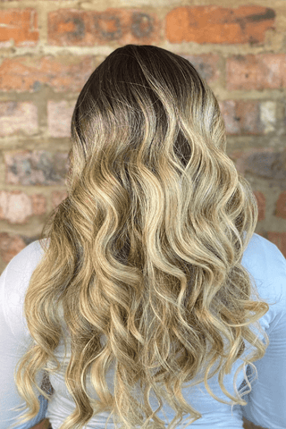 Blond Highlights Body Wave Lace Front 23inch Synthetic Wig