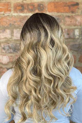 Blond Highlights Body Wave Lace Front 23inch Synthetic Wig