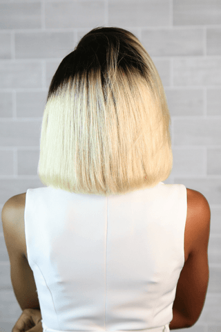 Brazilian hair Wig Bob Straight Full Frontal Ombre 613