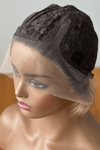 Brazilian Lace Front Side Part Pixie Cut Ombre Blond