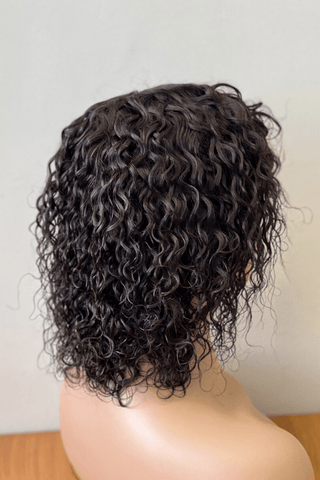 Brazilian Hair Water Wave Fringe Wig 12inch