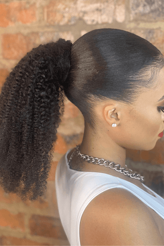 Ponytail extension curly best sale