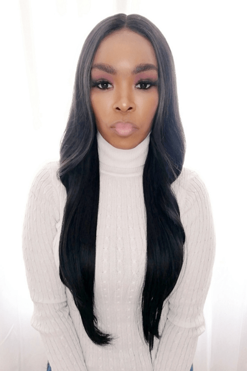 Extra Long Natural Black Wig Long Straight Lace Front 26inch Synthetic Hair Wig Natural Black