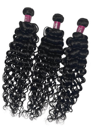 24inch Peruvian hair Bundles Water Wave