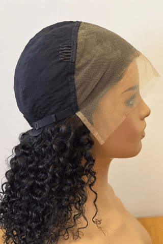 Full lace kinky curly human hair wig deals