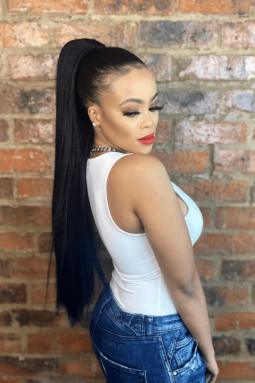 30inch Straight Synthetic Drawstring Ponytail