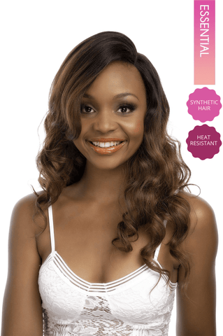 Ombre Curly 23inch Synthetic Hair Wig Brown/Black Ombre